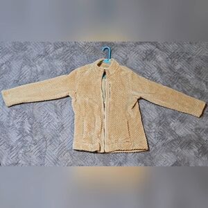 Calvin Klein Tan Puffer Jacket with Zip-Up Style